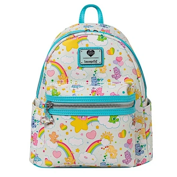 Loungefly Care Bears 40th Anniversary Backpack White Blue